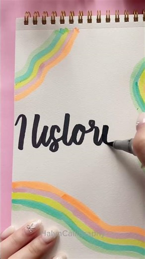 Quick and Easy Front Page Idea ✏️ #shorts #frontpage #satisfying #thecalligraphycorner