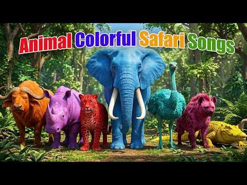 Animal Colorful Safari Songs | Colorful Animal | Zazzy Melody