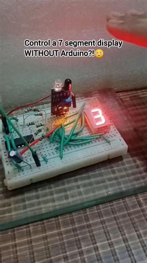 No Arduino?! 7 Segment Display Magic 😳 #shortsfeed #experiment