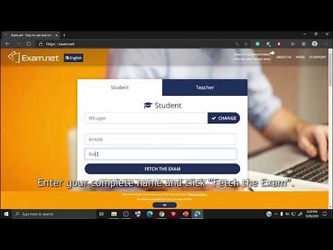 How to take exams on Exam.net?