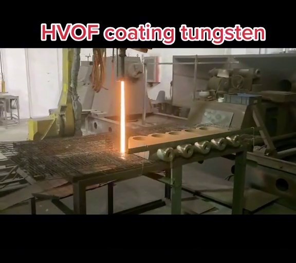 HVOF coating tungsten#hvof #valve #gate #thermalspraying spraying