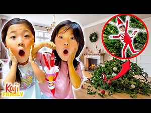 Emma & Kate's ELF ON THE SHELF is BACK with More Pranks! - Videos For Kids