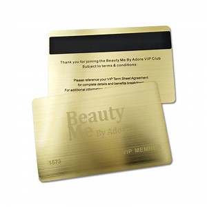 [Hot Item] Cr80 Size Custom Metal Cards with Magnetic Stripe Metal VIP Loyalty Gift Card
