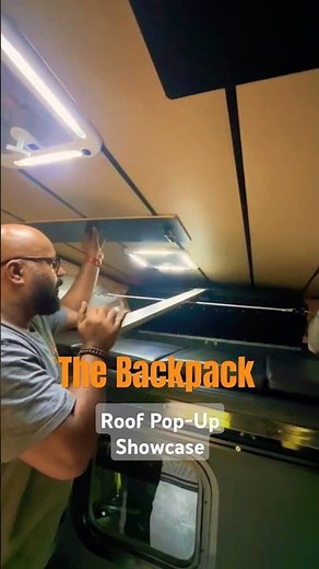 The Backpack Camper roof pop-up showcase
