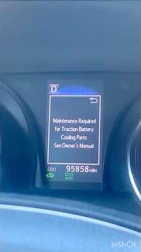 Toyota camry hybrid maintenance required for traction battery cooling parts reset reset massage