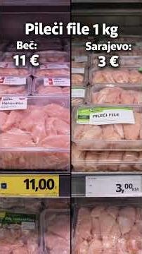 Beč vs Sarajevo – cijene hrane