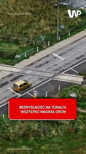 They didn't stop at the tracks. Caught on camera by a police drone