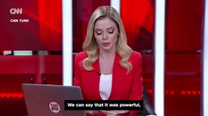 Earthquake shakes TV studio during live broadcast