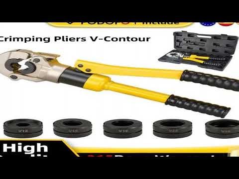 A must-have product! Hydraulic Pipe Crimping Tool Adjustable Crimper with Heavy-Duty Pressure for