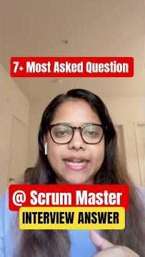 Top 7 Most Asked scrum master interview question I scrum master interview questions and answers
