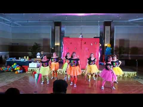Retro theme christmas party performance