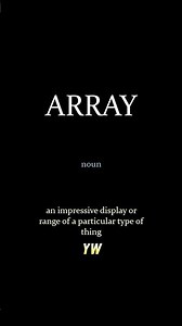 Array #How to pronounce and meaning of the word #learnenglish #vocab #vocabulary #english learn