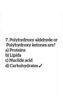 Class 11th Biology 20 MCQs of Chapter 1 "Biological Molecules" #Biology #mcqs #study #science #stbb
