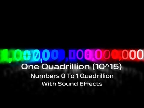 Numbers 0 To 1 Quadrillion With Sound Effects