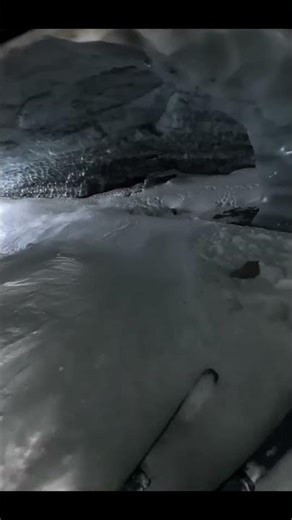 Ski Through The Cave Watch The End #ski #snow #mountains #snowadventures #shorts