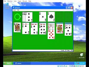 Playing Solitaire on Windows XP