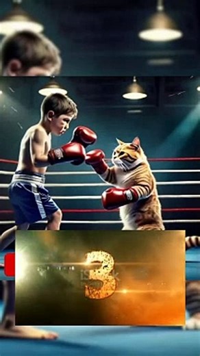 cat boxing video