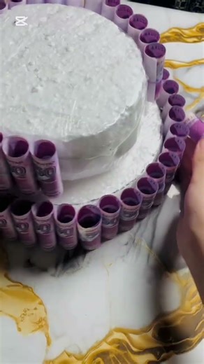 Making a cash tower #money #asmr #viral #shorts