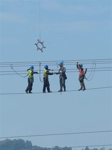 It's a match! The Chinese and Lao sections of the China-Laos 500-kV power interconnection project were physically connected on Thursday, marking a major step forward in bringing the project into operation. | China Xinhua Sci-Tech