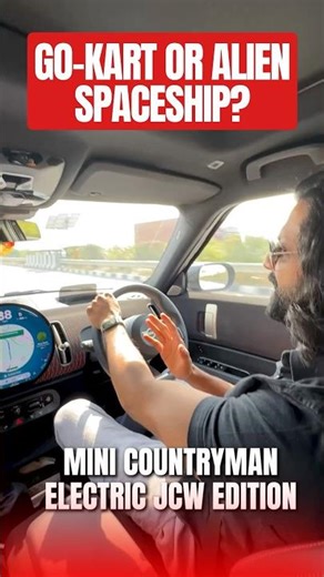Go-Kart or Alien Spaceship? | Mini Countryman Ev | #shorts #car