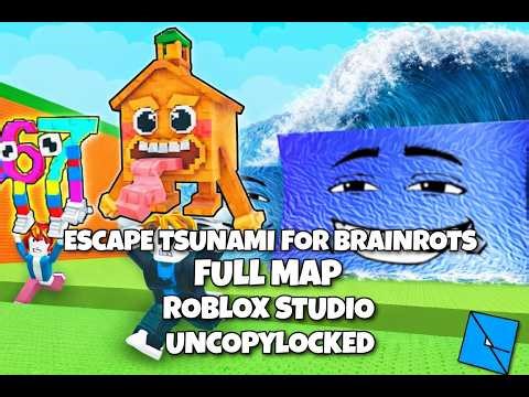 Escape Tsunami For Brainrots Uncopylocked | Roblox Studio