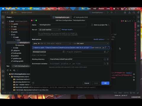 การเอา javafx ที่โหลดมาใช้ใน IntelliJ IDEA (Mac)