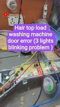 Hair top load washing machine door lock error problem//washing machine pcb repairing videos