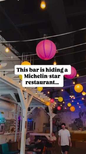 Hidden Michelin-Star Restaurant Behind The Big Bar Door