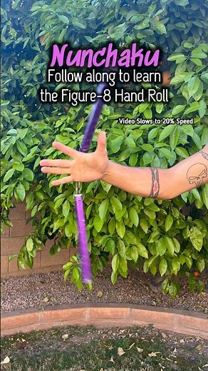 Nunchaku Figure 8 Hand Roll Tutorial 🔥 (Slow Mo + Full Speed FPV) | Mason Martinez - ‪@stoikninja‬