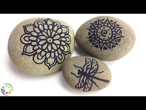 How To Draw a Mandala | Rock Art Tutorial