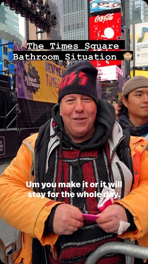 In case you were wondering about the @timessquarenyc NYE bathroom situation 🙈 | New York Mickey