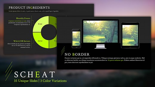 Scheat – Free PowerPoint Template | フリーパワーポイントテンプレート | The Power of PowerPoint