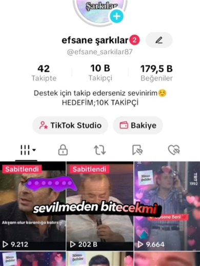 efsane şarkılar TikTok'ta