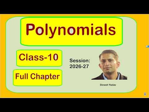 Polynomial Class-10 ,Revised syllabus,