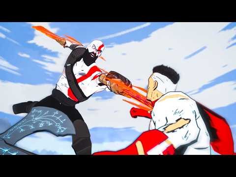 Kratos Vs OmniMan (Full version) | Fan Animated Battle! (Invincible vs God of war)
