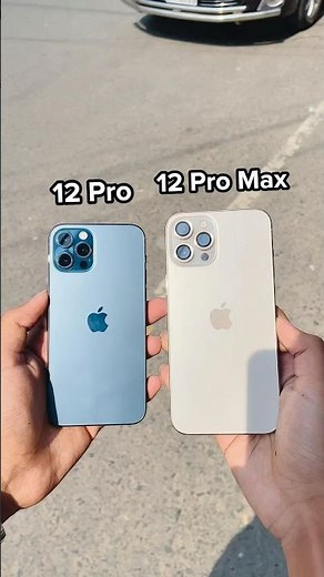 iPhone 12 Pro Vs iPhone 12 Pro Max || Camera Test ! #shorts