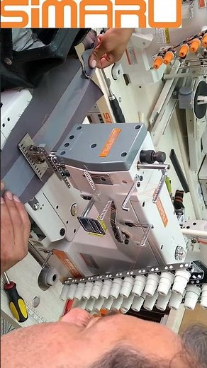 COMO PEGAR CINTA REFLECTIVA CON .máquina multiagujas, SIMARU TAIWÁN