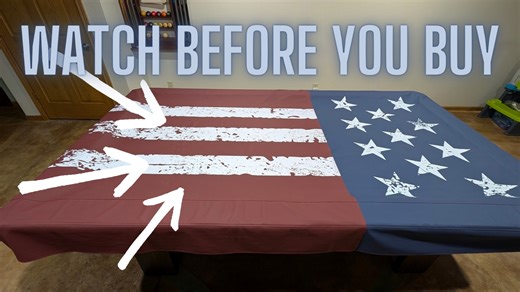 Watch Honest Review and close up view! BearCover Pool Table Cover on Amazon Live