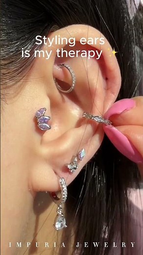 Styling Ears Is My Therapy | Dreamy Ear Curation Piercing Transformation