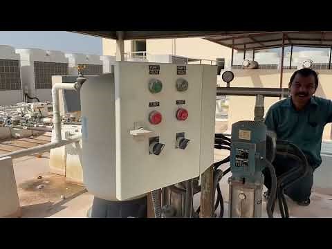 Installation of VFD control panel for pumps with pressure transducer for PID Automatic operation..