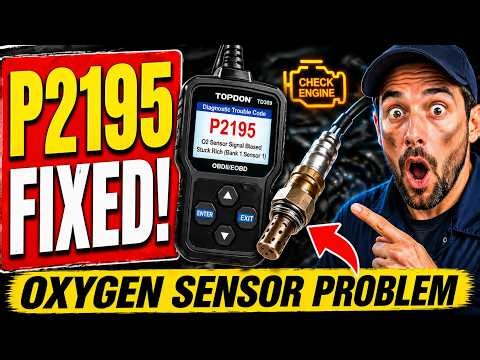 Honda P2195 Code Fix — Oxygen Sensor Stuck Lean (Bank 1 Sensor 1) Easy Solution