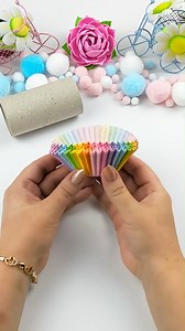 Easy Handmade Craft Ideas Cupcake Liners ✨ #tutorial #craft #diy #handmade #craftseasydiy | DIY Easy Crafts