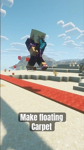 How to make floating carpet in Minecraft.