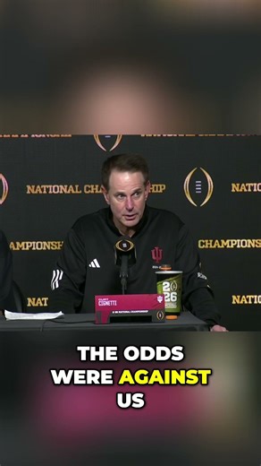 Coach Cignetti: How We Won When All Odds Were Against Us! #shorts