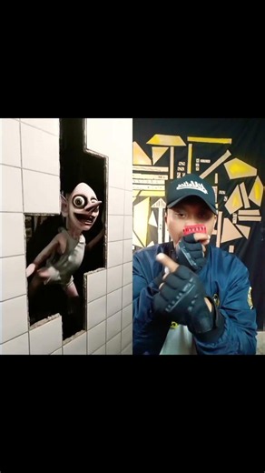 壁の隙間から覗く怪しい影の正体とは！？恐怖のモンスターが動き出す😱
