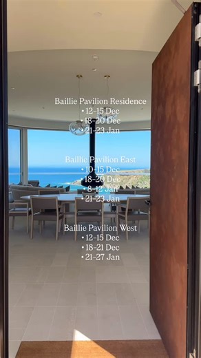 Festive season availability in the ultra-premium Baillie Pavilion offers a rare chance to stay at Southern Ocean Lodge during our most sought-after months. Secure your stay and celebrate the season by the Southern Ocean. #SouthernOceanLodge #BaillieLodges | Southern Ocean Lodge, Kangaroo Island
