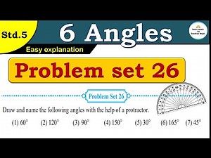Problem set 26 | Angles | Chapter 6 | 5th standard | Maths