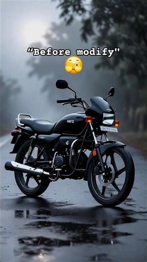 Splendor Plus Before vs After Modification 😱 | Desi Dangerous Look 🖤 | Bike Transformation #shorts