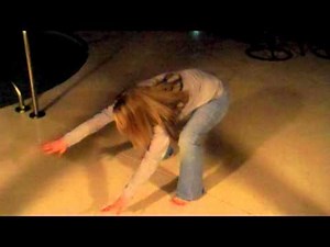 Girl jumps in cold pool water then falls hard twice. The Perfect Fall & slippery when wet