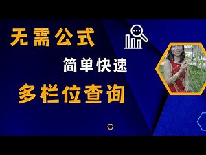 多栏位快速精准查询无需公式超实用powerquery 技巧#exceltips #exceltutorial #vlookup #indexmatch #powerquery #excel